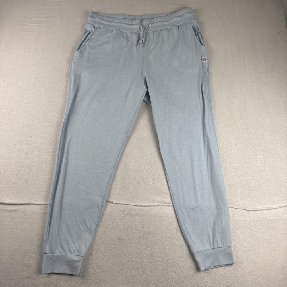 Rhoback Womens Light Blue Joggers Large 32*27 Athleisure Performance gym yoga